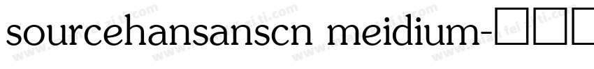 sourcehansanscn meidium字体转换